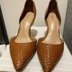 Luggage color leather daily pump